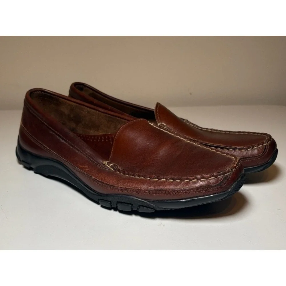 Allen Edmonds 'BOULDER' Leather Loafer Shoes | Brown | Size 10.5